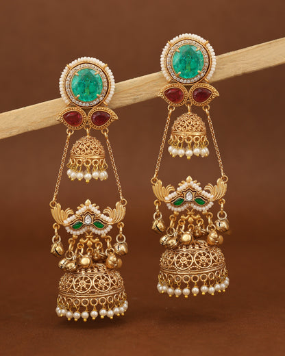 SEESHMALA PREMIUM GOLD JHUMKI