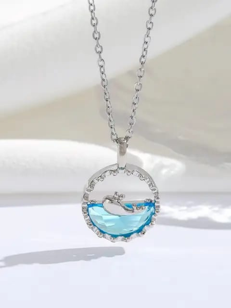 Premium Blue Gem Necklace