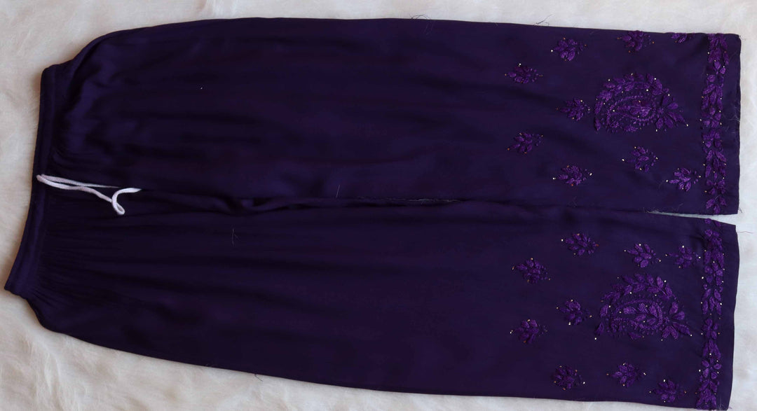 PURPLE 2 PIECE RAYON MUKAISH SET