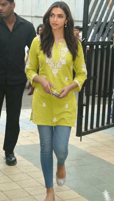 DEEPIKA YELLOW MUL COTTON SHORT TOP