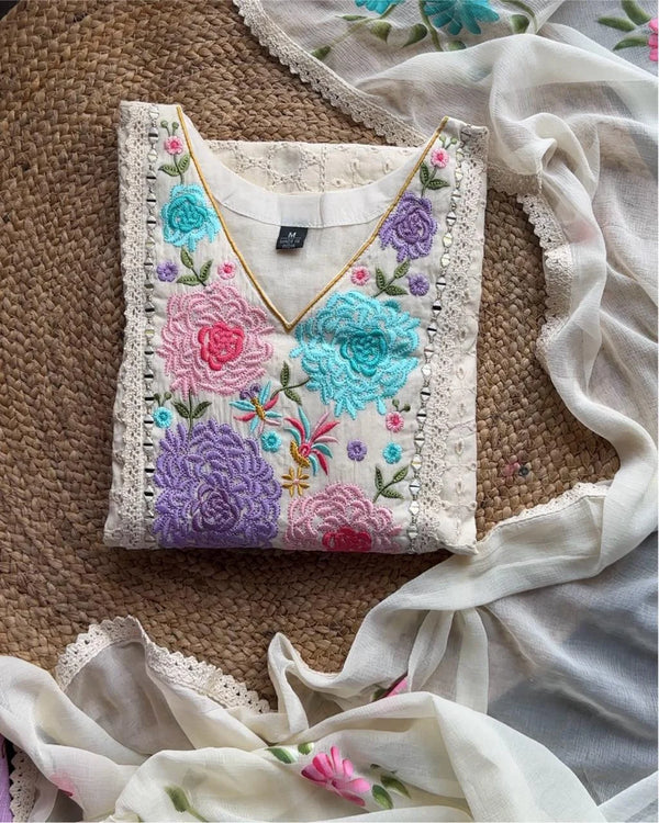 SCIFFLI COTTON SUIT SET