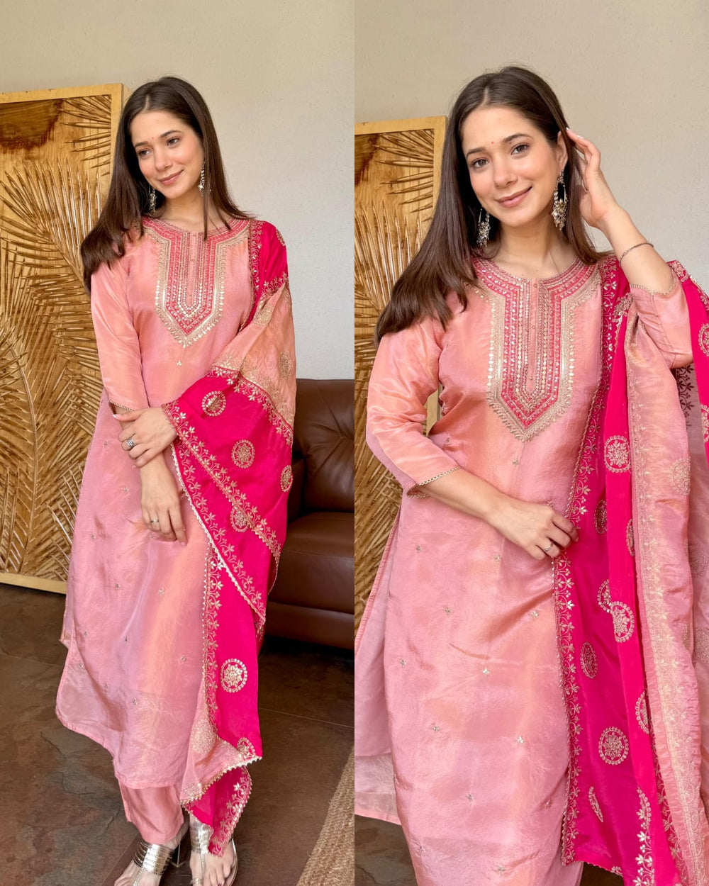 MEERA TISSUE SILK SUIT SET