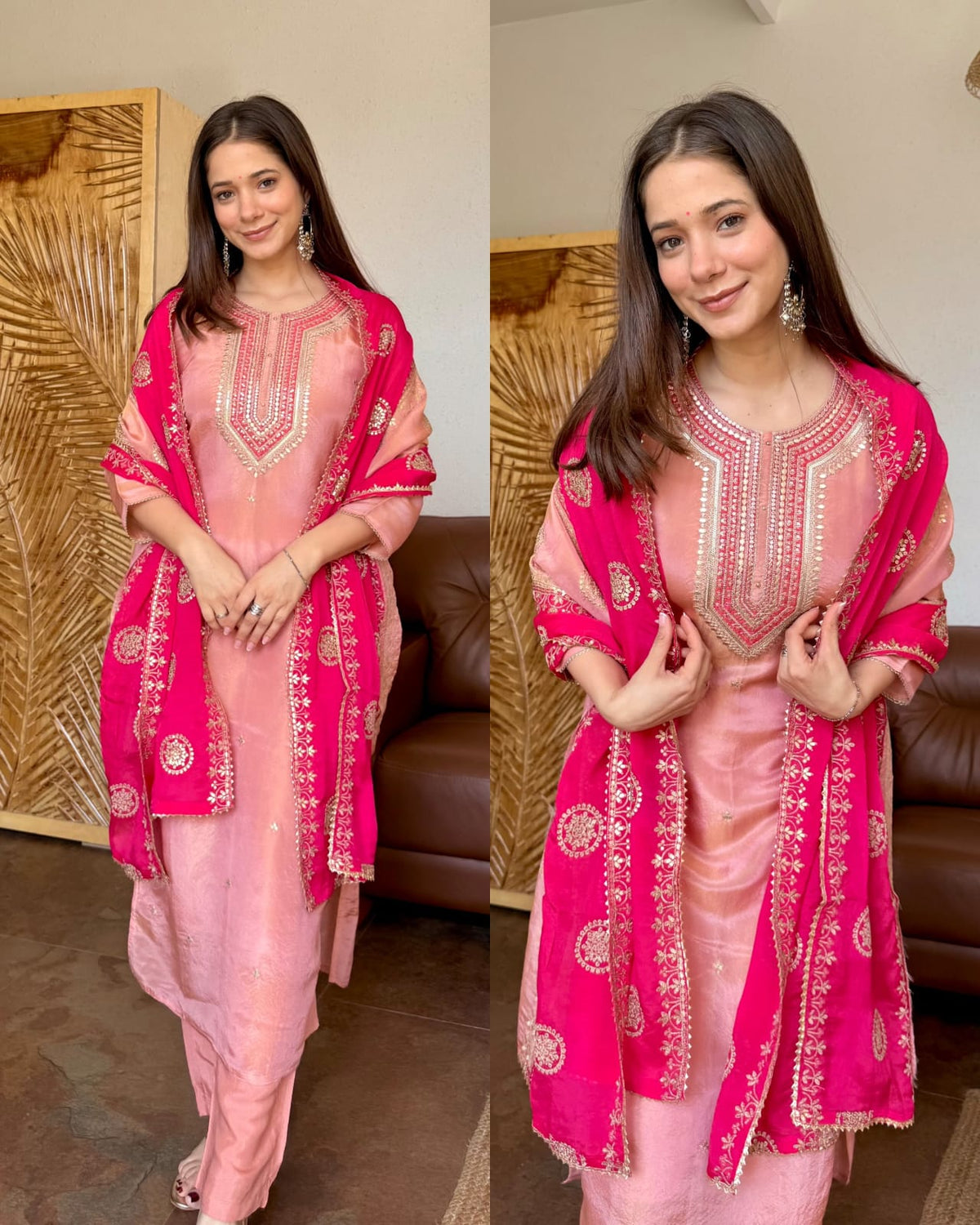 MEERA TISSUE SILK SUIT SET
