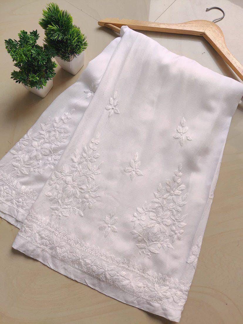 AMIRA PREMIUM MODAL CHIKANKARI PALAZZO - Ethnic Naari