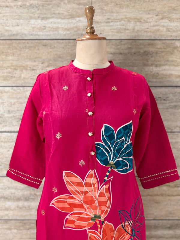 MIHA PINK MUSLIN 2 PIECE SET