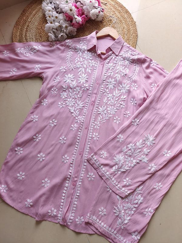 HAYAA BABY PINK MODAL CO-ORD SET