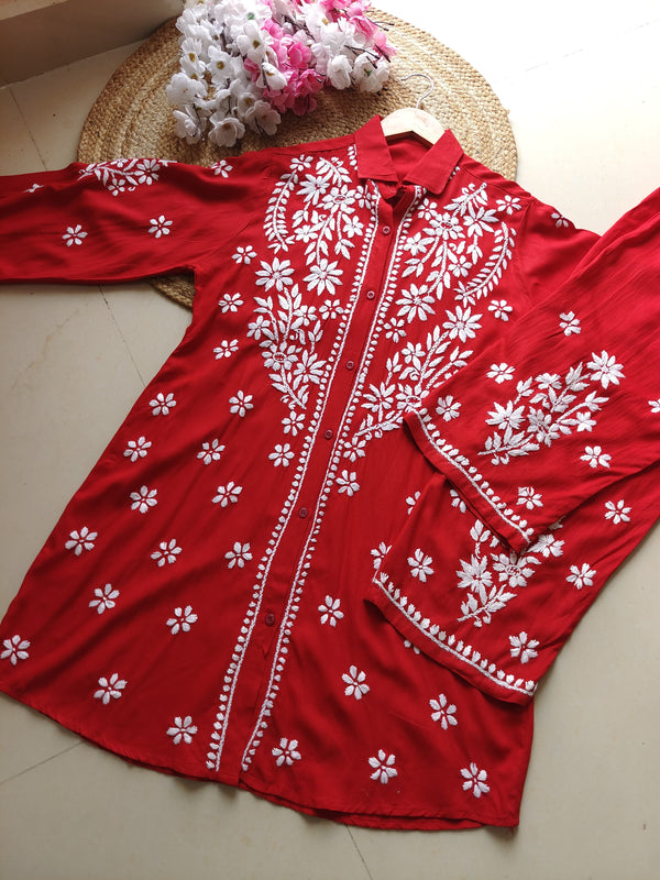 HAYAA RED MODAL CO-ORD SET