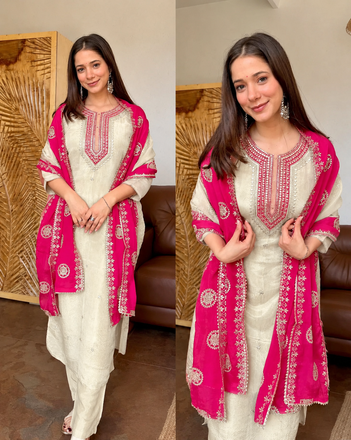 MEERA TISSUE SILK SUIT SET