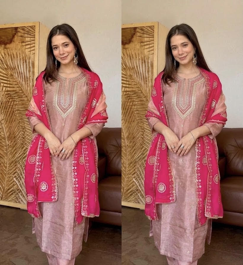 MEERA TISSUE SILK SUIT SET